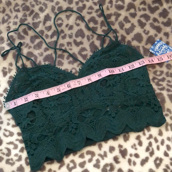 Free People Ilektra Bralette Evergreen Small - Picture 7 of 12